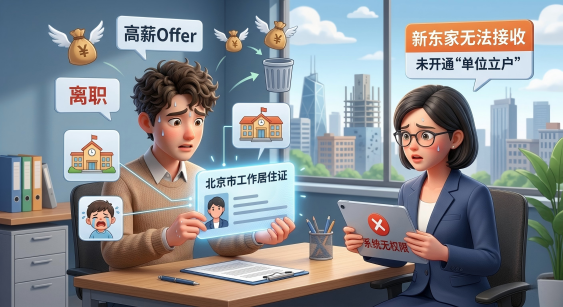  拿了高薪Offer却丢了北京工作居住证？跳槽前必查新公司的“单位立户”底牌！