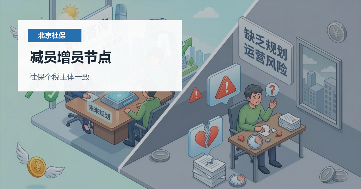北京离职后社保衔接减员增员节点配图