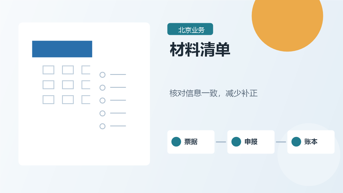 北京北京代理记账费用材料清单配图