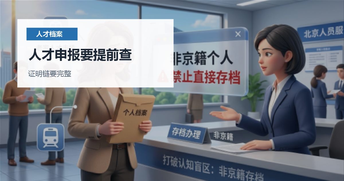 北京北京人才引进档案年龄与身份证不一致人才申报要提前查配图