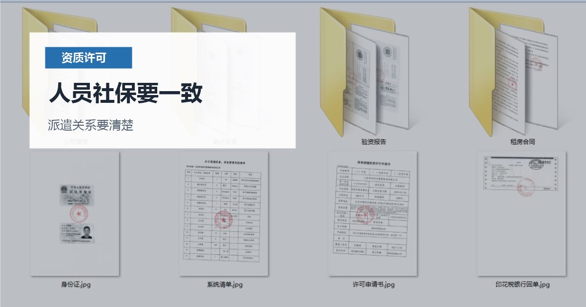 北京北京劳务派遣许可证年检材料准备人员社保要一致配图