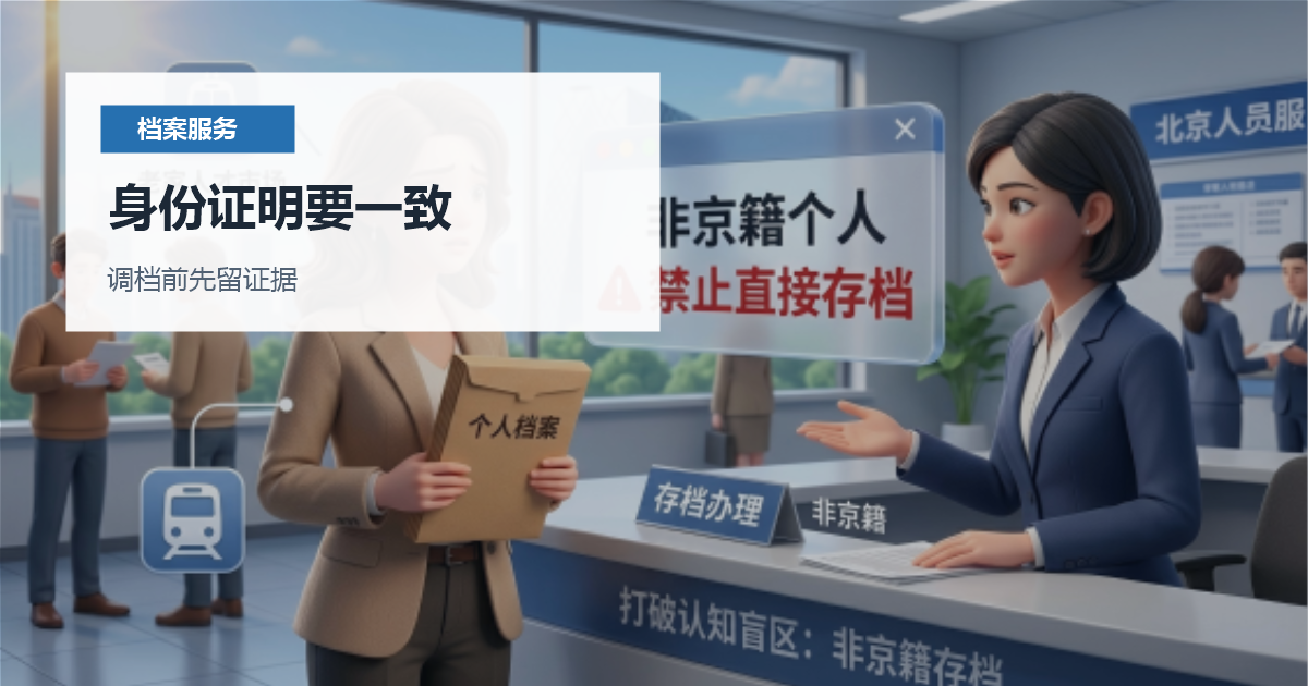 北京北京档案年龄信息不一致核对身份证明要一致配图