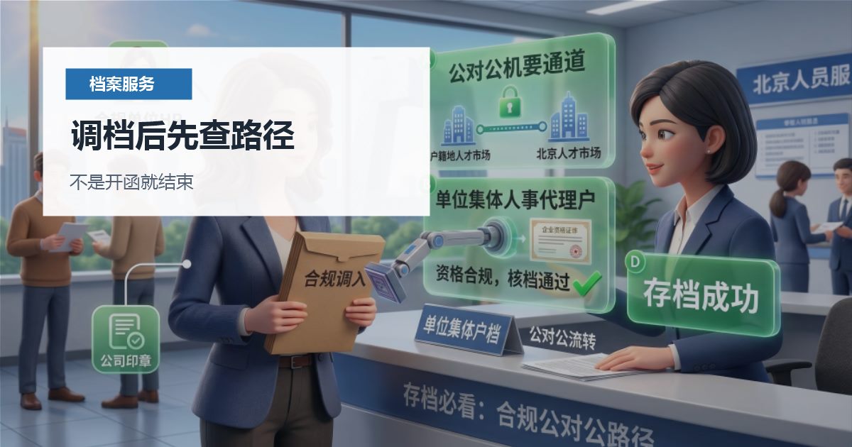北京北京档案调档函开出后未到档处理调档后先查路径配图
