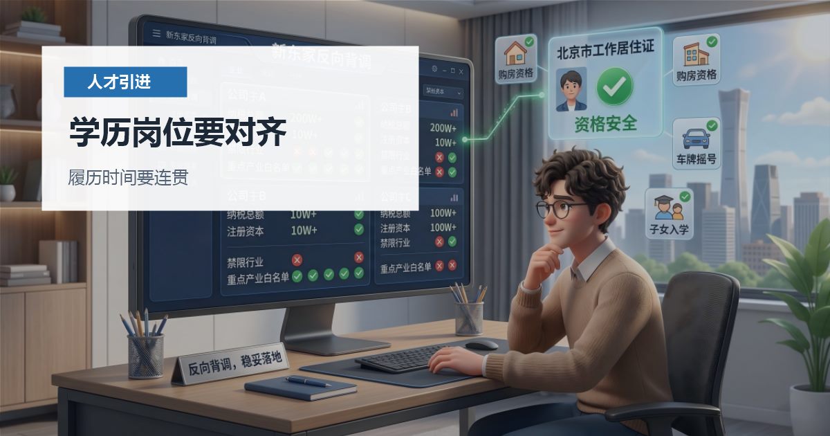 北京北京人才引进预审退回材料梳理学历岗位要对齐配图