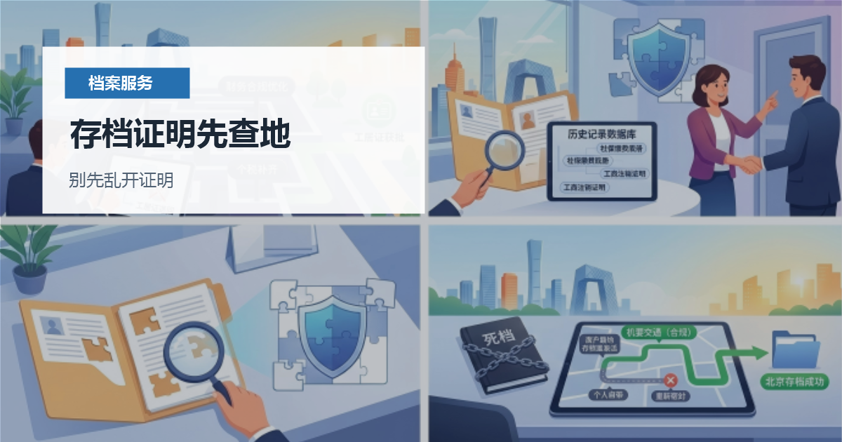 北京北京档案存档证明开具存档证明先查地配图