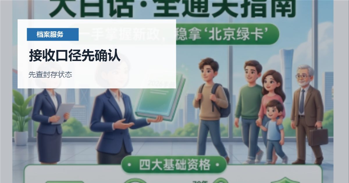 北京北京个人档案自持后的存档处理接收口径先确认配图