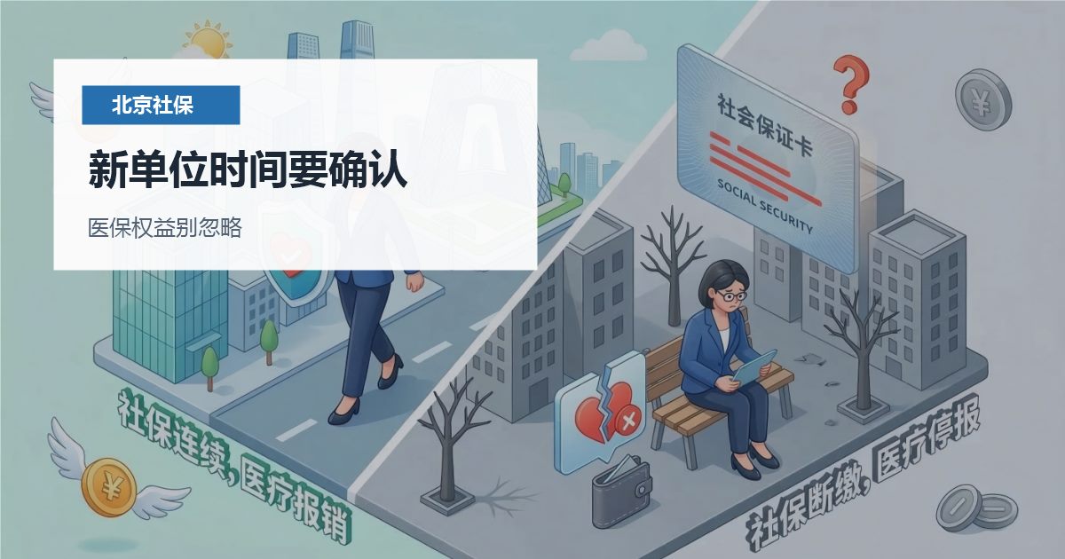 北京北京离职后社保缴纳和业务资格衔接新单位时间要确认配图