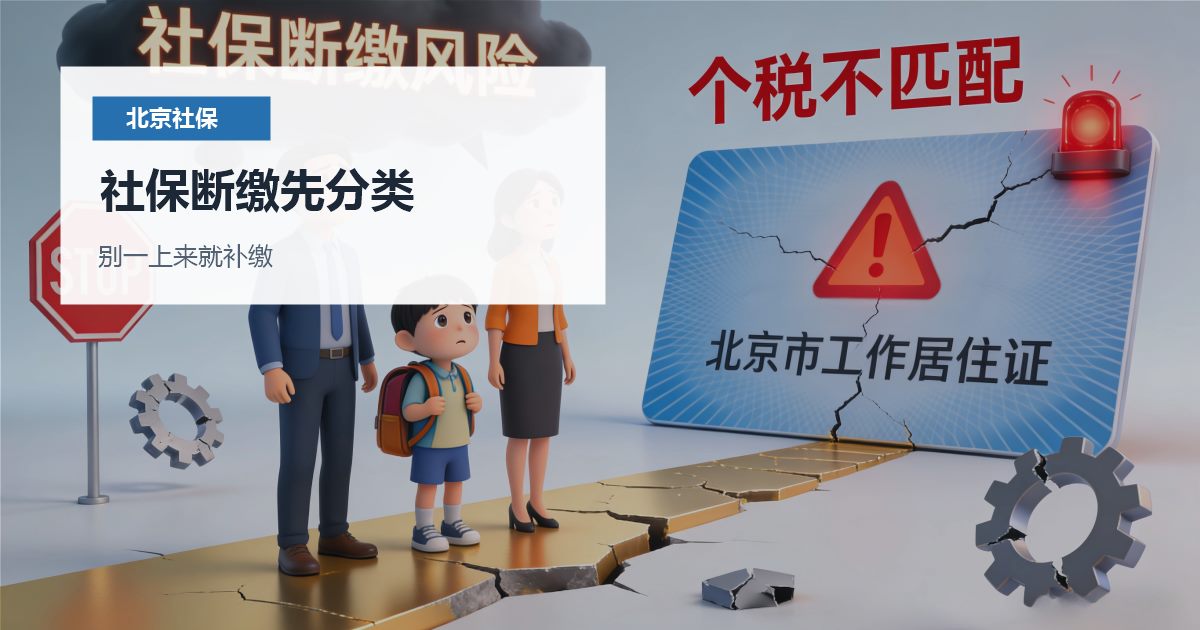 北京北京社保断缴后的补救和业务影响社保断缴先分类配图