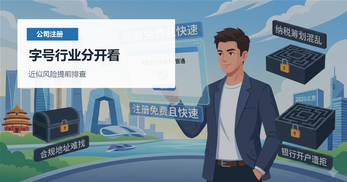 北京北京公司核名不过处理字号行业分开看配图