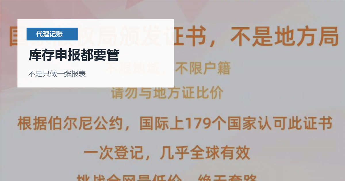 北京北京小规模一般人记账费用库存申报都要管配图