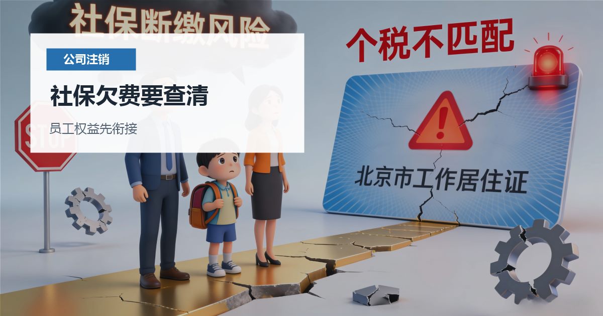 北京北京公司注销前社保减员和账户处理社保欠费要查清配图