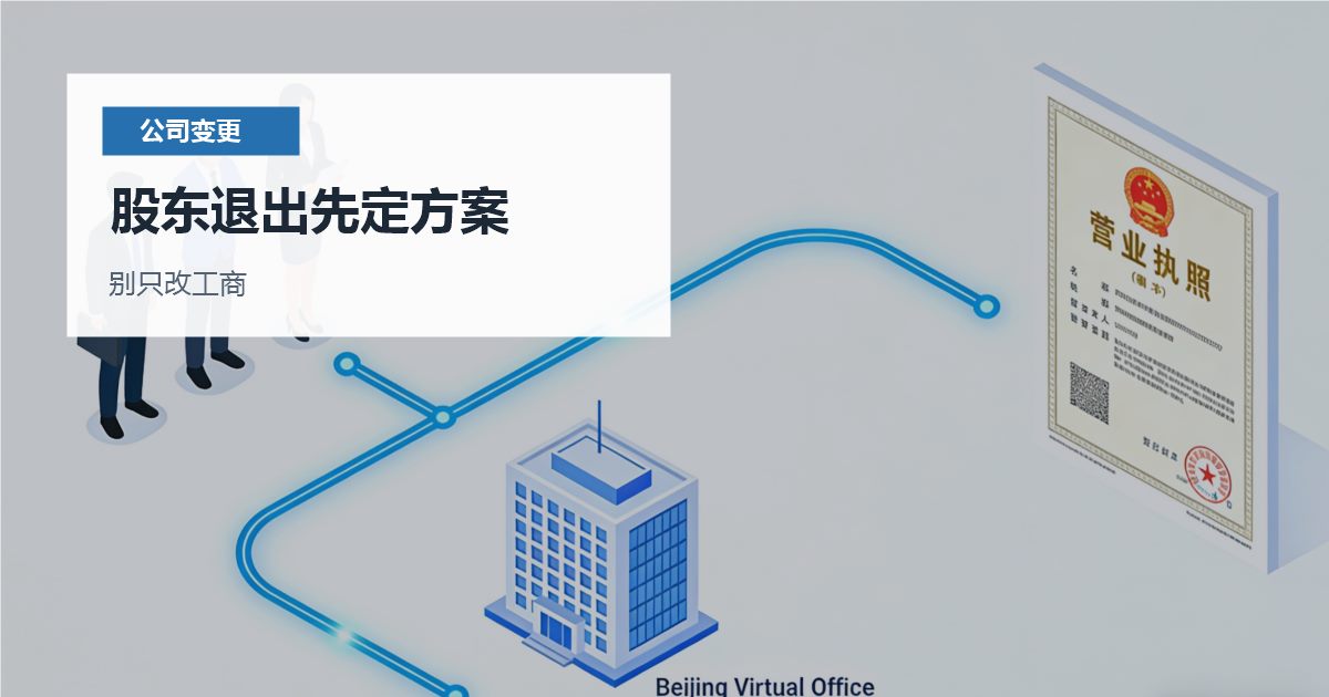 北京北京公司股东退出和股权变更股东退出先定方案配图