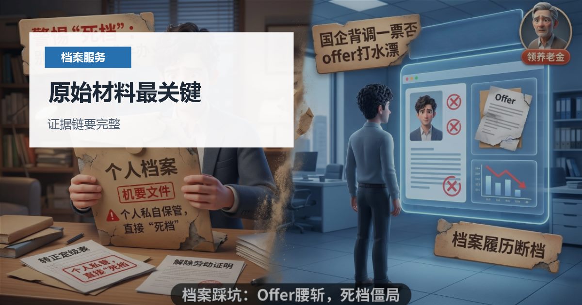 北京北京个人档案年龄与身份证不一致处理原始材料最关键配图