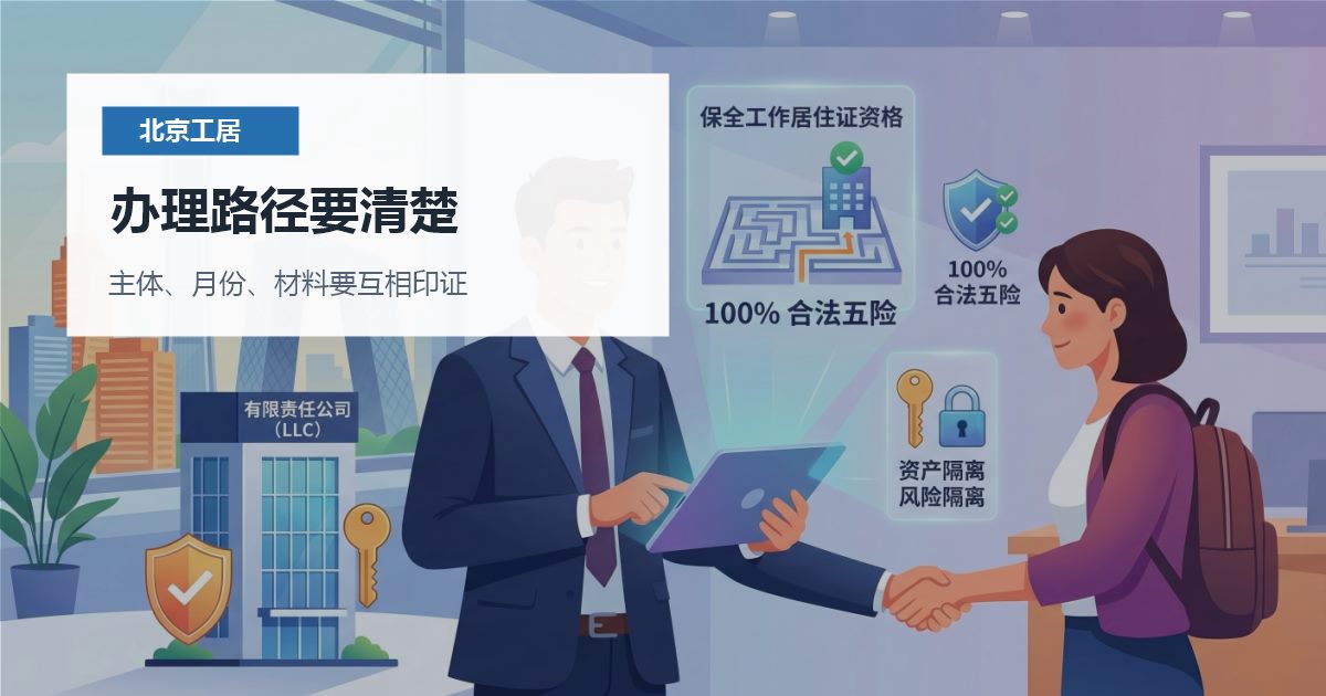 北京北京工作居住证个税主体和社保主体不一致办理路径要清楚配图
