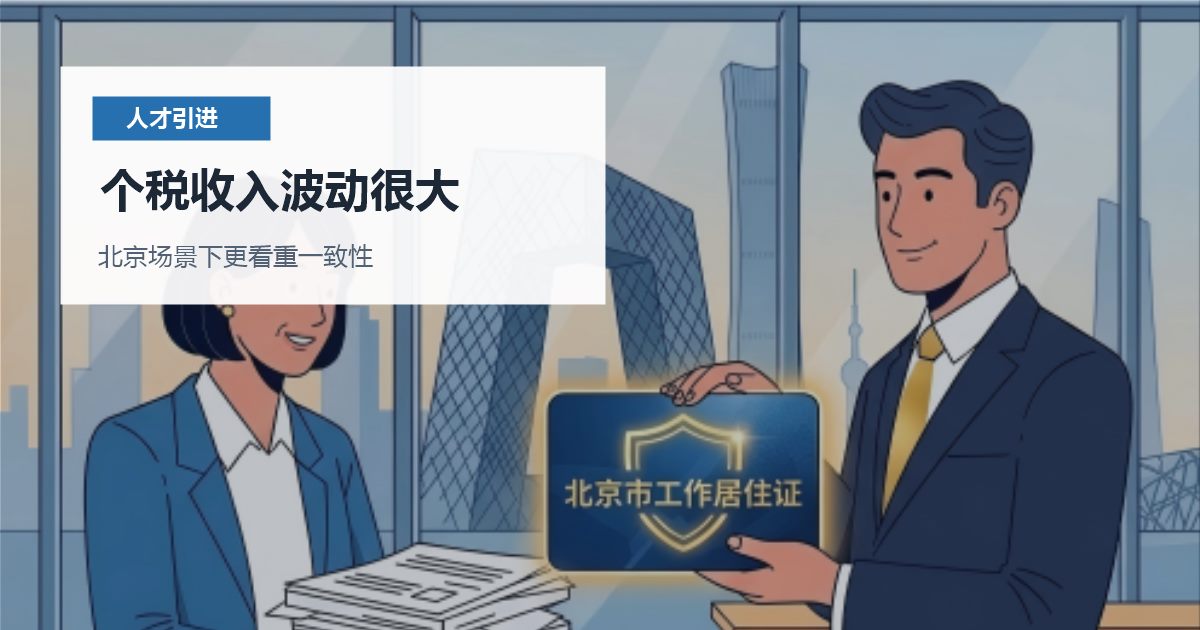 北京人才引进个税收入波动很大，提交前还有哪些坑要避开？