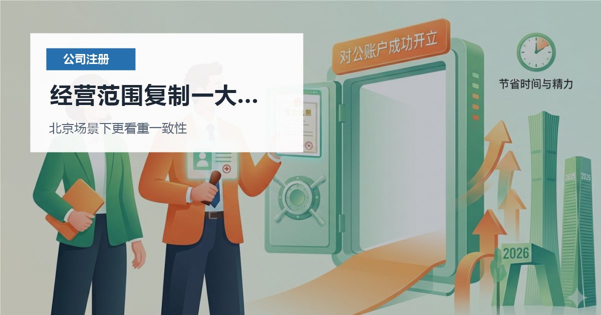 北京注册公司经营范围复制一大段模板，后面会不会留下麻烦？