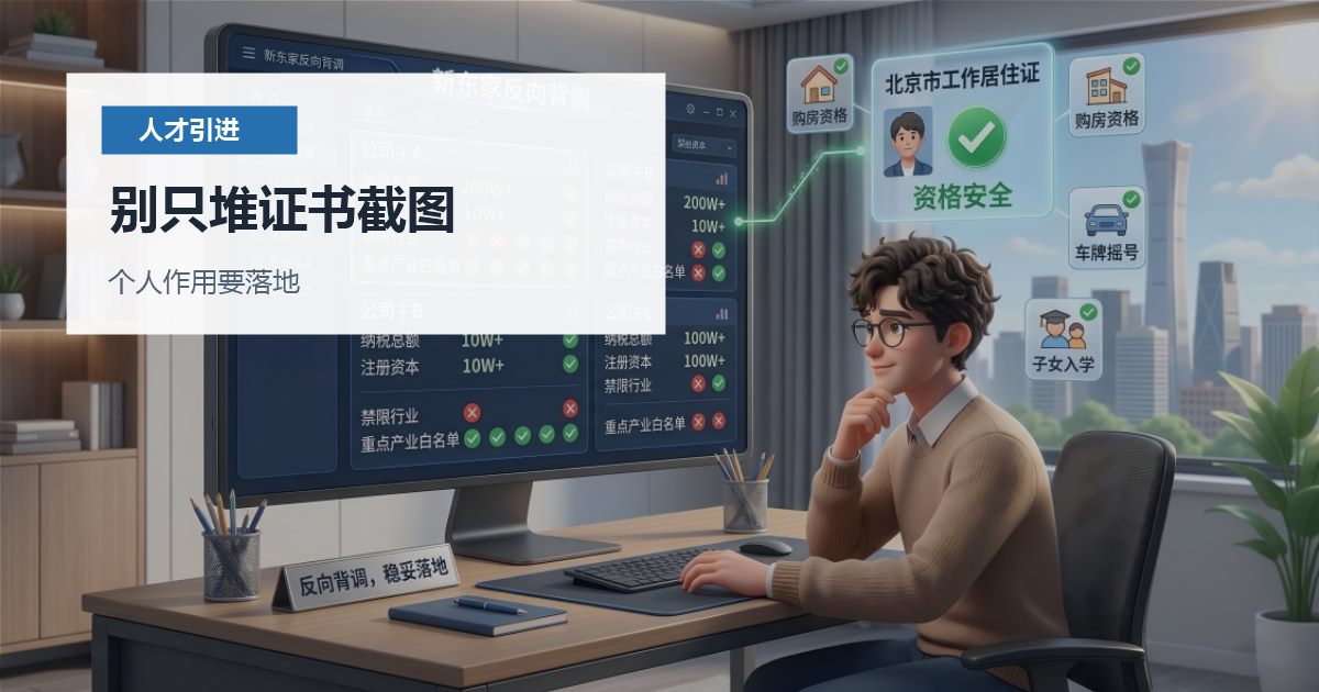 北京北京人才引进成果材料整理别只堆证书截图配图