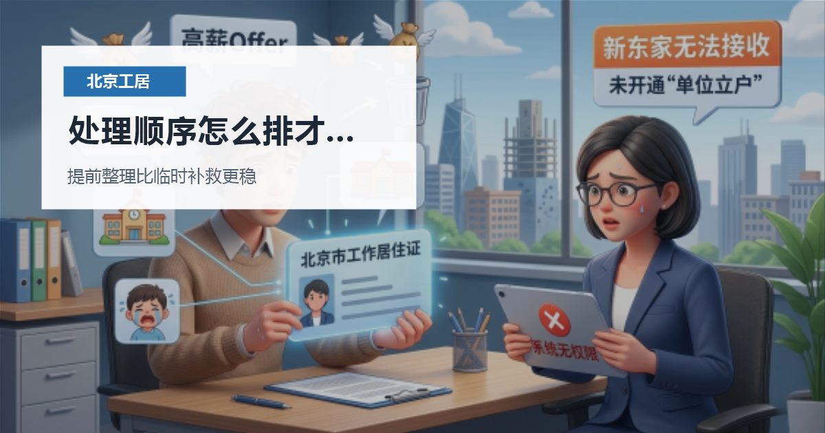 北京北京工作居住证居住地址换了但材料没同步处理顺序怎么排才不乱配图