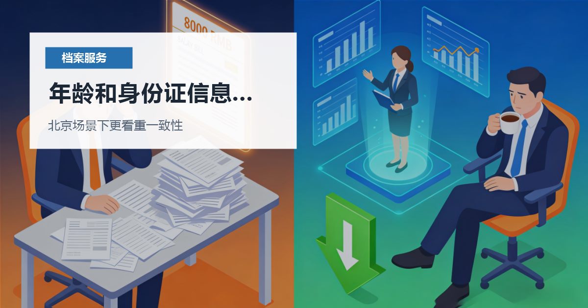 北京北京个人档案年龄和身份证信息不一致年龄和身份证信息不一致配图