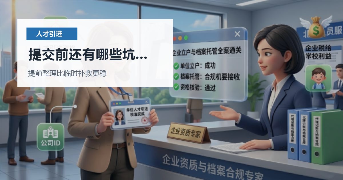 北京北京人才引进个税收入波动很大提交前还有哪些坑要避开配图