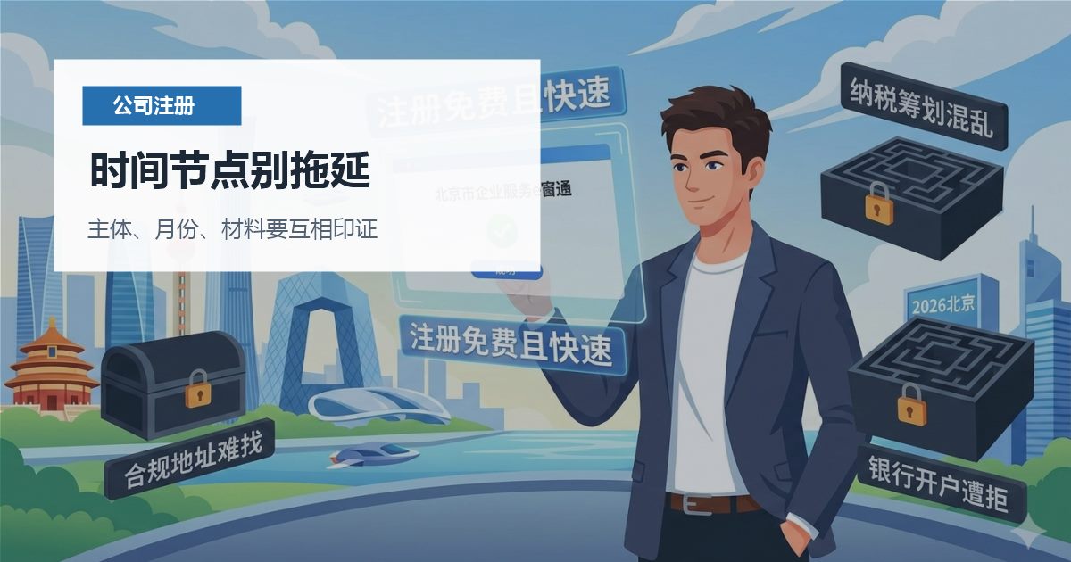 北京北京注册公司注册资金写得过高时间节点别拖延配图