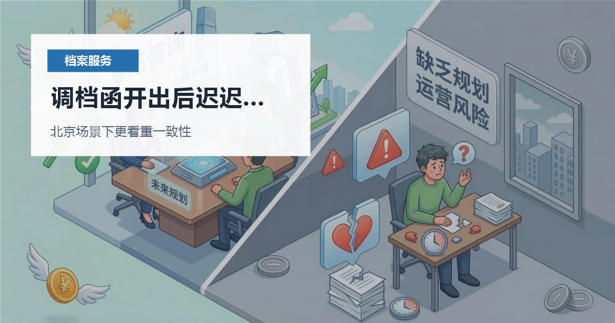 北京个人档案调档函开出后迟迟不到档，补材料要找哪个主体？