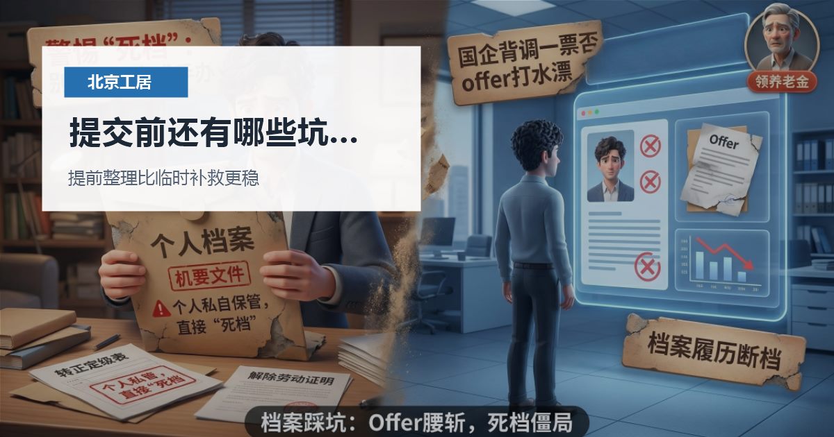 北京北京工作居住证新公司刚成立想接收员工工居提交前还有哪些坑要避开配图