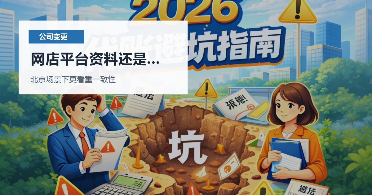 北京公司变更网店平台资料还是旧信息，处理顺序怎么排才不乱？