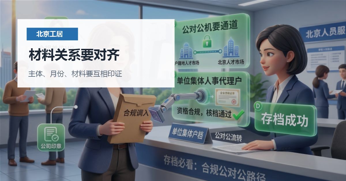 北京北京工作居住证新公司刚成立想接收员工工居材料关系要对齐配图
