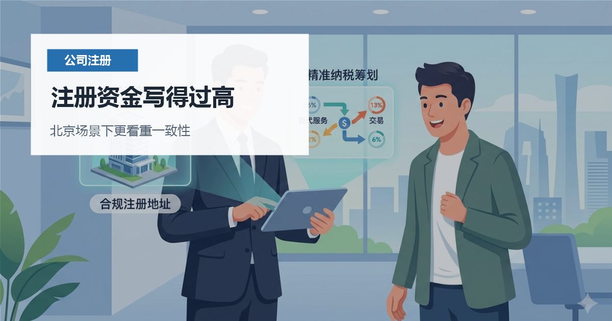 北京注册公司注册资金写得过高，怎样判断是否需要马上处理？
