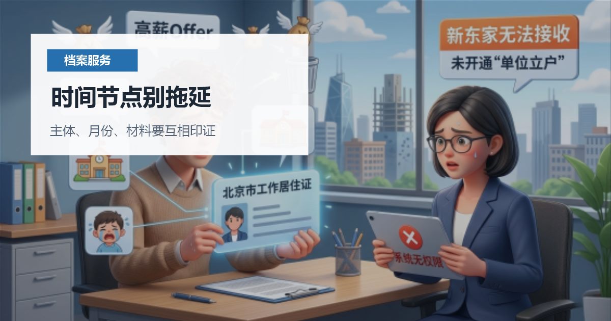 北京北京个人档案存档地一直查不到时间节点别拖延配图