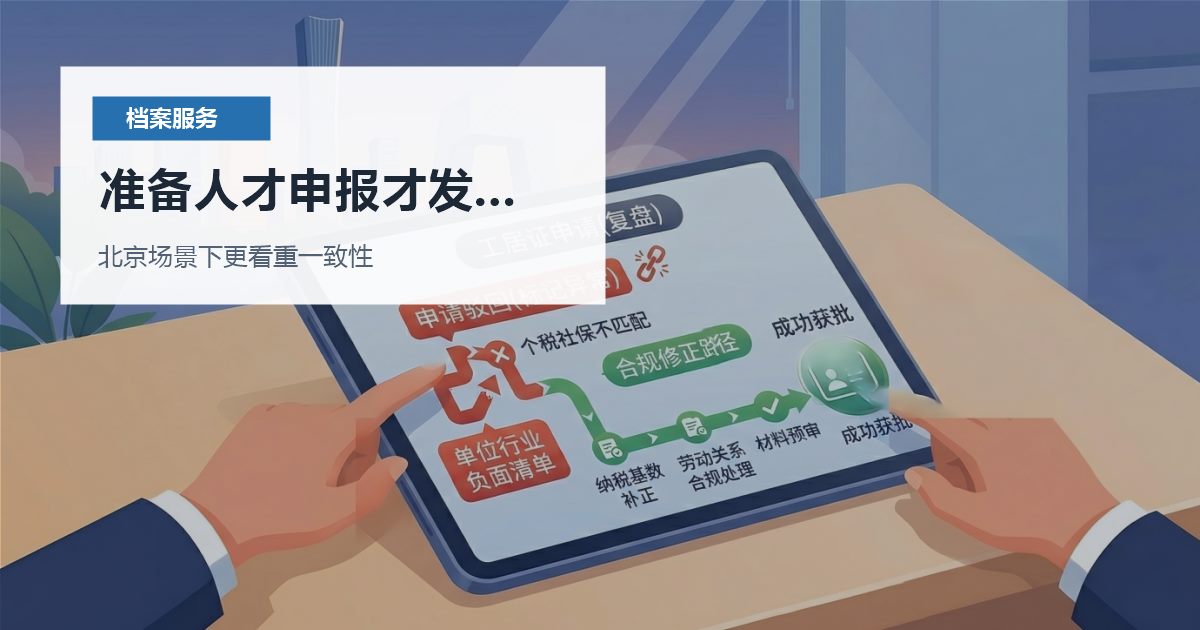 北京北京个人档案准备人才申报才发现档案异常准备人才申报才发现档案异常配图