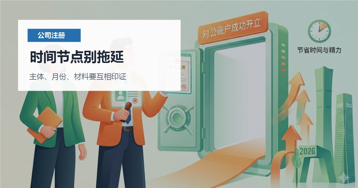 北京北京注册公司注册后迟迟不开对公账户时间节点别拖延配图