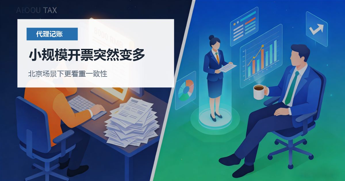 北京代理记账小规模开票突然变多，提交前还有哪些坑要避开？