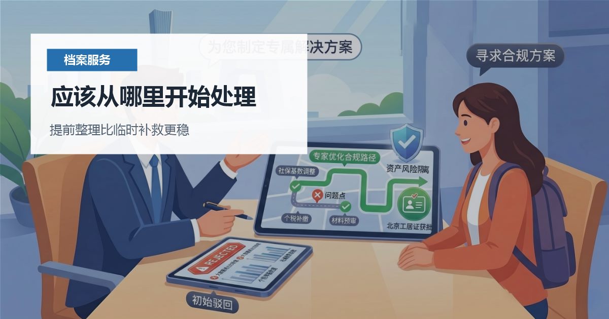 北京北京个人档案原单位没有及时转出应该从哪里开始处理配图