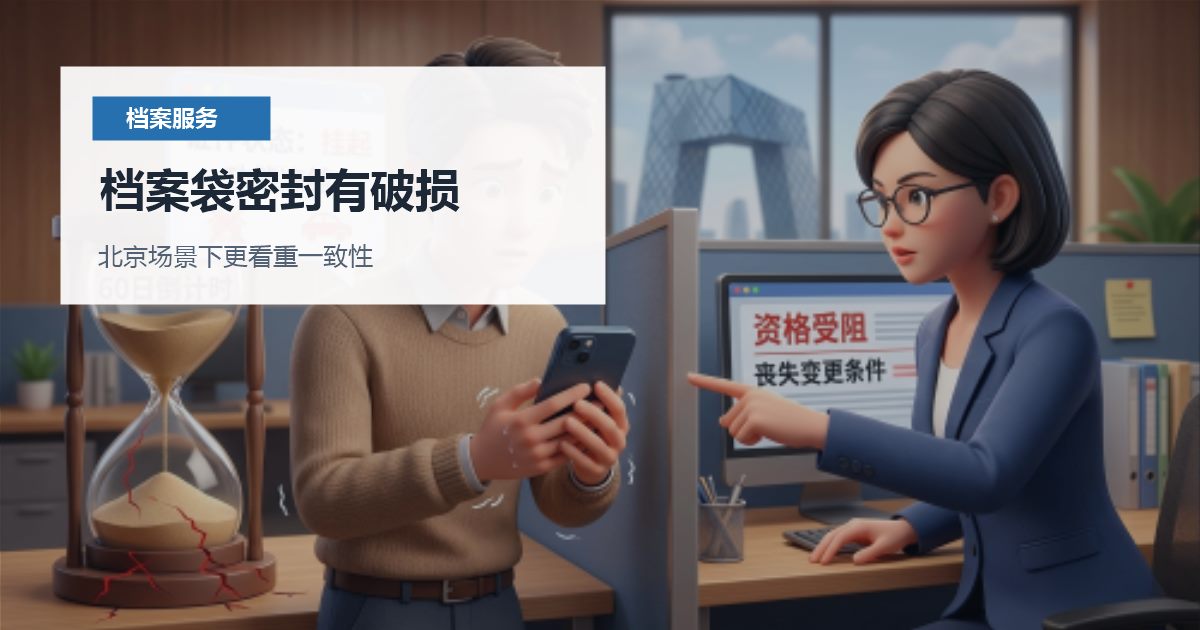 北京北京个人档案档案袋密封有破损档案袋密封有破损配图