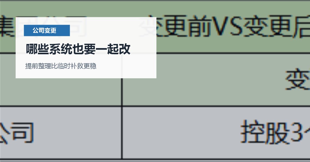 北京北京公司变更公司名称变更后合同没更新哪些系统也要一起改配图