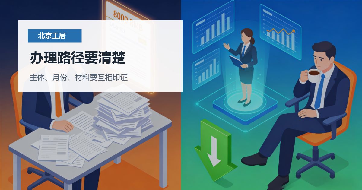 北京北京工作居住证个税主体和社保主体不一致办理路径要清楚配图