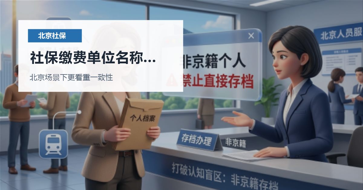 北京北京社保个税社保缴费单位名称变过社保缴费单位名称变过配图