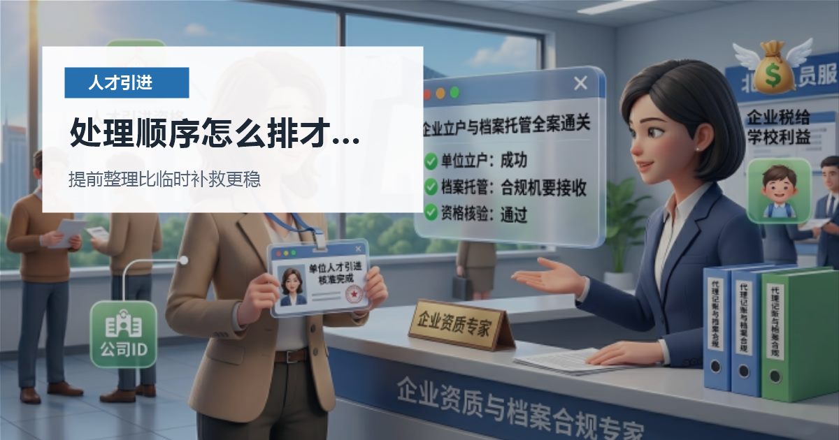 北京北京人才引进档案还没调入北京处理顺序怎么排才不乱配图