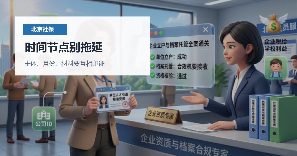 北京北京社保个税中间断了一个月又补缴时间节点别拖延配图