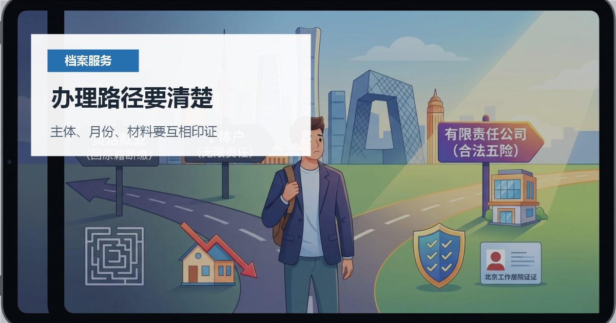 北京北京个人档案档案里缺离职材料办理路径要清楚配图
