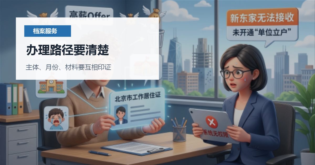 北京北京个人档案准备人才申报才发现档案异常办理路径要清楚配图