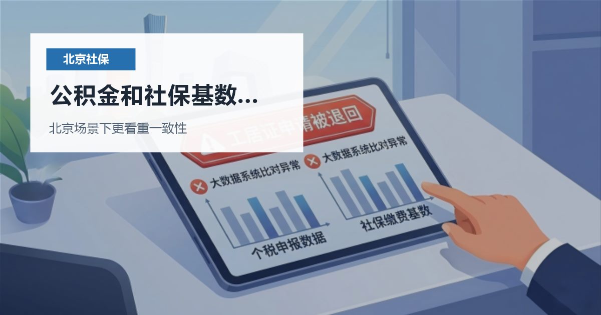 北京北京社保个税公积金和社保基数不一致公积金和社保基数不一致配图