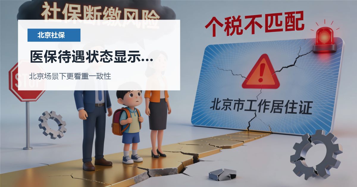 北京北京社保个税医保待遇状态显示异常医保待遇状态显示异常配图