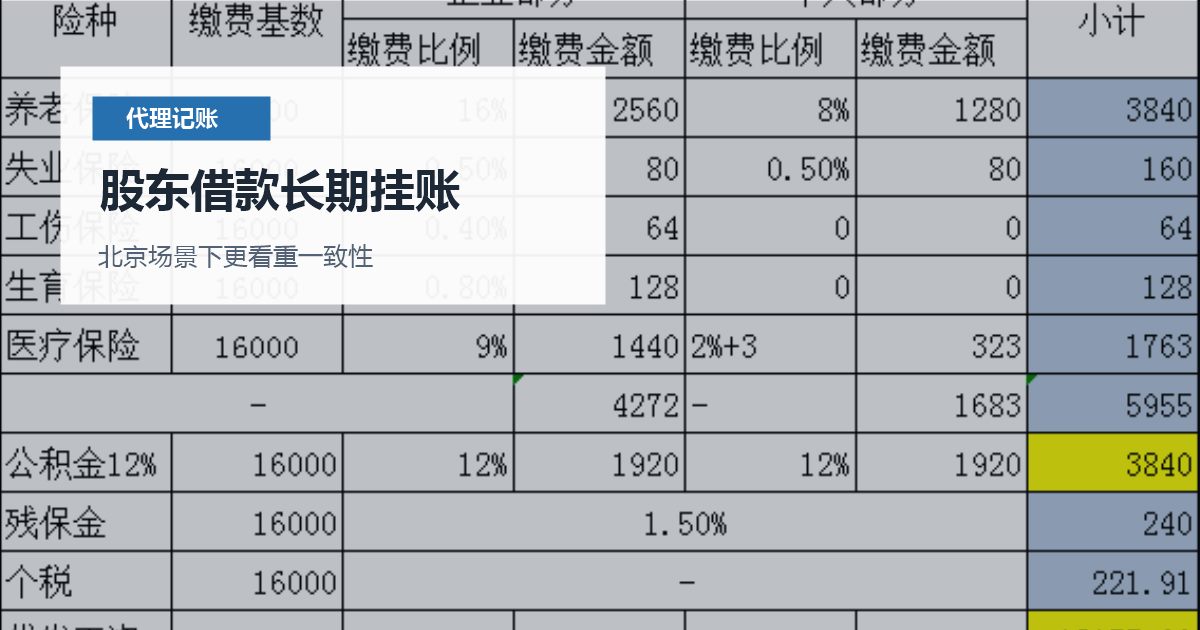 北京代理记账股东借款长期挂账，哪些材料会被反复核对？