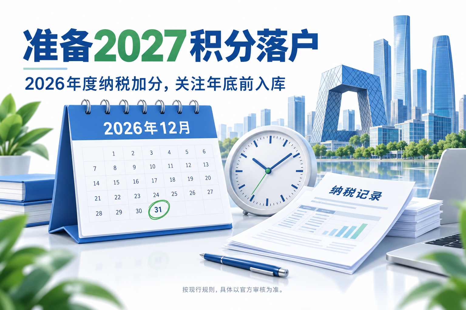 准备2027积分落户,2026年度纳税加分关注年底前入库