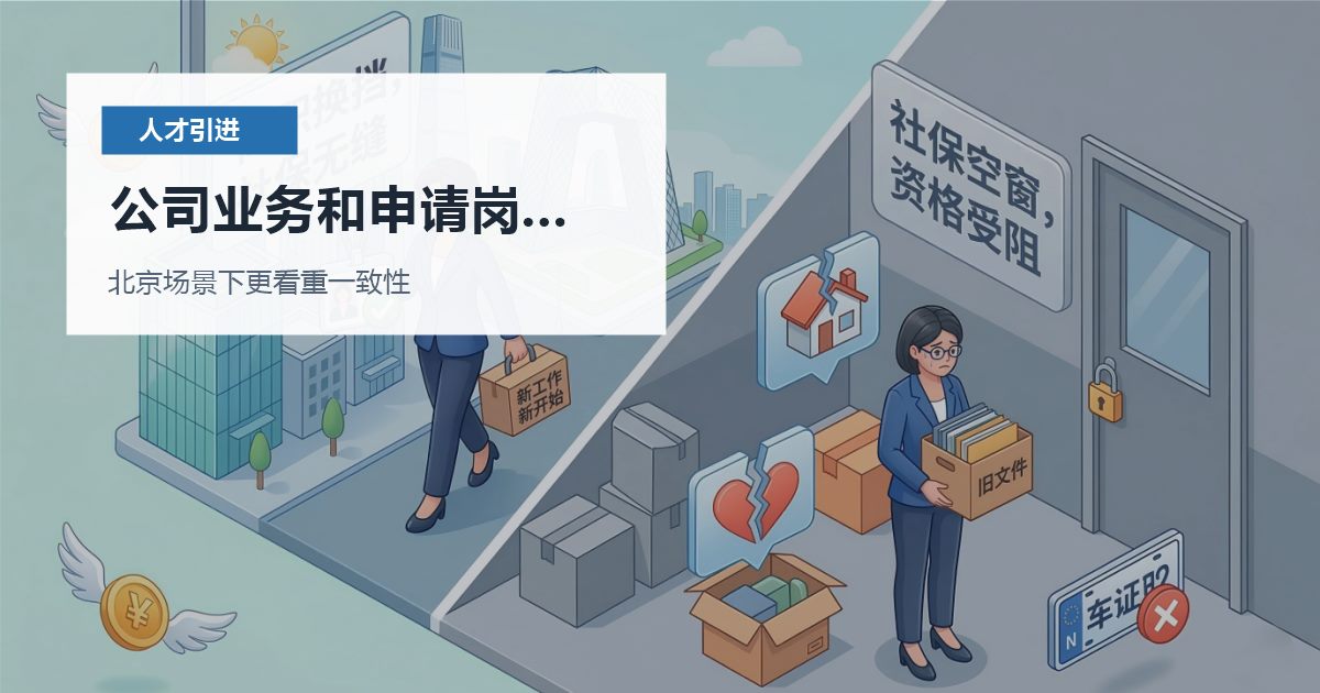 北京人才引进公司业务和申请岗位关联弱，为什么容易被反复追问？