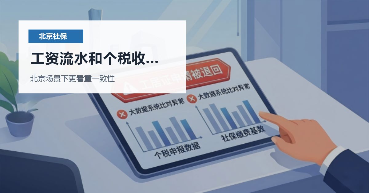北京社保个税工资流水和个税收入差很多，现在补材料应该从哪里下手？