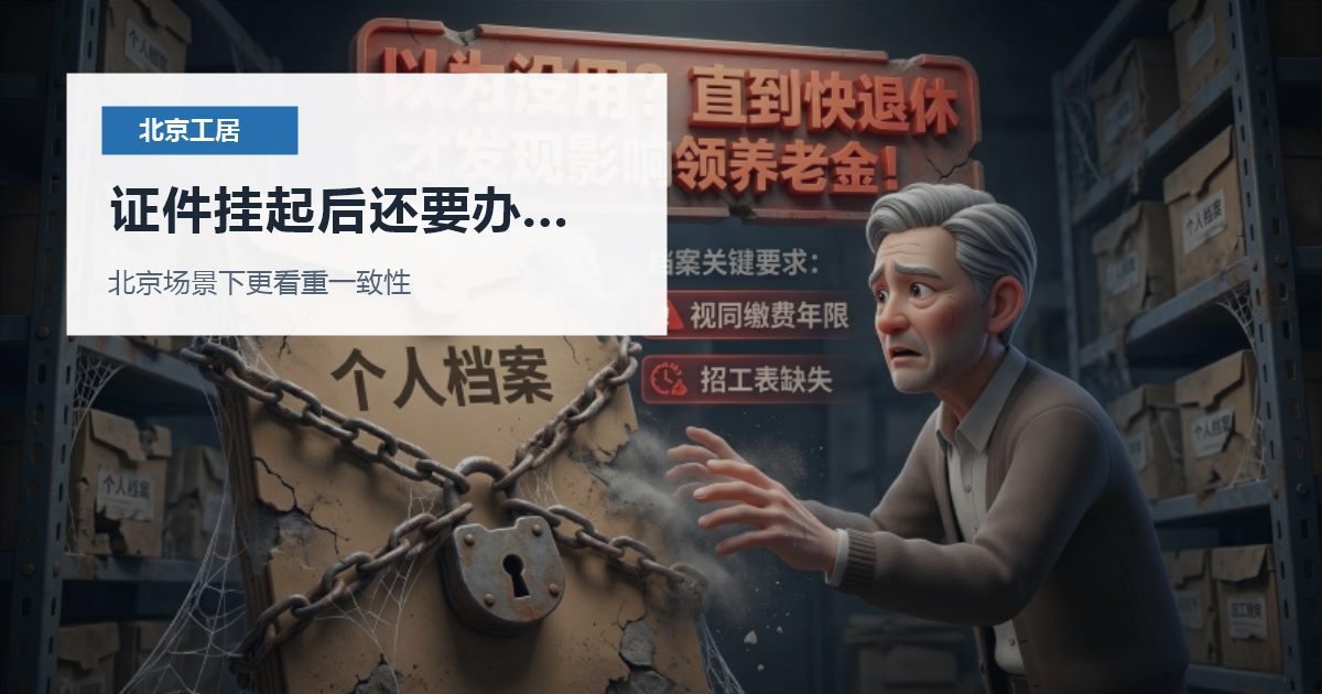 北京北京工作居住证证件挂起后还要办子女入学证件挂起后还要办子女入学配图